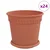 Saksije za biljke 24 pcs Crvena cigla O 19 x 16 cm Plastika
