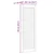 Ormarna vrata Prirodna 110 x 2,1 x 39,5 cm Čvrsto borovo drvo
