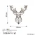 WALLXPERT Zidna dekoracija Deer 3