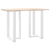 Noge za barski stol T-oblika 2 kom Bijele 60x35x(90-91) cm Čelik