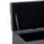 Klupa s pretincem za pohranu 116 cm svjetlosiva poliesterska