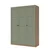 Hanah Home ormar Loren 1600-231, 135,8 cm, orah / zeleni
