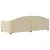 Vidaxl Raztegljiva postelja krem 90x200 cm blago