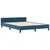 vidaXL vidaXL Postelja Temno modra 160x200 cm Saten, (22049049)