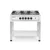 Plinski štedilnik – 5 gorilnikov, odprt okvir, HENDI, Kitchen Line, 14,3 kW, 900x640x(V)910 mm