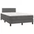 vidaXL Box spring postelja z vzmetnico temno siva 120x200 cm žamet