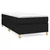 vidaXL Box spring postelja z vzmetnico črna 100x200 cm blago
