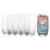 6-piece long drinks glass set, crystalline glass, 499ml, Melody -