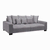 Velika Sofa Matteo srebrna