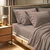 Tonne Brune - Bež Ranforce Super King Fitted Sheet