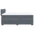 Vidaxl Box spring postelja z vzmetnico temno siva 160x200 cm žamet