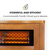Klarstein Heatbox, infrardeč grelnik, 1500 W, 12-urni časovnik, daljinski upravljalnik, hrastova (BRD-Heatbox-LGT)