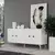 Hanah Home Konzola Owen, 150x79x40 cm, Antracit-srebrne boje