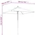 Vrtni suncobran s drvenim stupom bordo 198 x 198 x 231 cm