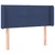 Vidaxl vidaXL Vzglavje postelje z LED modro 103x16x78/88 cm blago