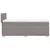 vidaXL Box spring postelja z vzmetnico taupe 90x200 cm blago