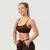 GymBeam NEO Seamless Sports Bra Mocha
