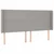 Krevet box spring s madracem LED svjetlosivi 200x200 cm tkanina