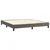 shumee Box spring postelja z vzmetnico siva 180x200 cm umetno usnje