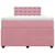 Vidaxl Box spring postelja z vzmetnico roza 120x190 cm žamet