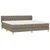 Vidaxl Box spring postelja z vzmetnico taupe 200x200 cm blago