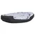 Dvostrani perivi jastuk za pse sivo-crni 150 x 120 x 25 cm