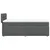 vidaXL vidaXL Box spring postelja z vzmetnico temno siva 90x200 cm blago, (21290935)