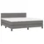 Vidaxl Box spring postelja z vzmetnico temno siva 160x200 cm blago