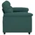 Vidaxl Dvosed temno zelen 160x81x84 cm blago