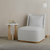 Hanah Home HANAH HOME Luna - White, Oak pomožna miza, (20802690)