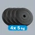 REBEL ACTIVE Bitumenski tegovi klasične ploče set 4x5kg / 31mm RBA-2116