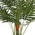 Umjetna palma s 3 debla zelena 85 cm PP