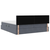 Krevet s od storage s uzglavljem Tamno siva 90 x 200 cm