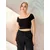 Sinsay - Crop top - crno
