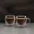 Set skodelic z dvojnim steklom za esspresso 80ml 2 kosa