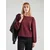 PIECES Bluza PCJAMAL vinsko rdeča