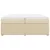 Vidaxl Box spring postelja z vzmetnico krem 200x200 cm blago