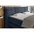 Boxspring Krevet Auris 140/200 cm , sivo-plava