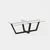 Hanah Home Klub sto Amalfi 105x35x65cm Antracit
