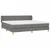 Vidaxl Box spring postelja z vzmetnico temno siva 200x200 cm blago