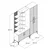 Hanah Home Komplet predsoblja Viyana Da, 150x35x200 cm, Orah