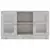 Vitrina siva boja betona 120 x 30,5 x 70 cm konstruirano drvo