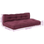 Jastučić za paletni kauč 2 pcs Bordo 120 x 80 x 38 cm Tkanina