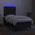 Vidaxl Box spring postelja z vzmetnico LED črna 100x200 cm blago