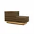 Hanah Home noćni ormarić Kayra, 70 cm, antik orah