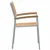 Stolica koja se može slagati 6 pcs Smeđa 56 x 57 x 87 cm