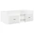 vidaXL Loft posteljni okvir s predalom 3 pcs Bela Konstruiran les