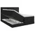 MID.YOU POSTELJA BOXSPRING 140 cm  x 200 cm , tekstil črna