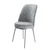 Hanah Home set trpezarijskih stolica Dexa 6 kom, siva tkanina Babyface, hromirane metalne noge