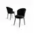 HANAH HOME Set stolica (2 dela) Risa Black Brown